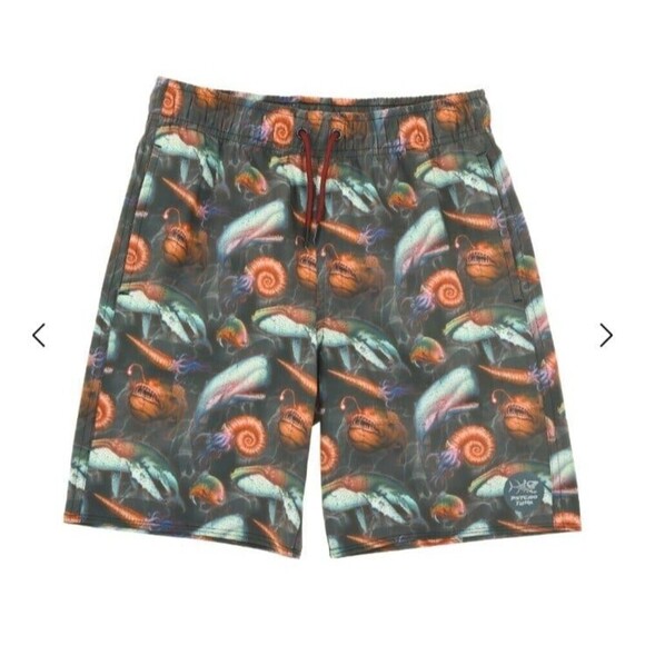 Psycho Tuna Boy's Deep Sea Monster Swim Shorts Trunks Size XL - Picture 1 of 8